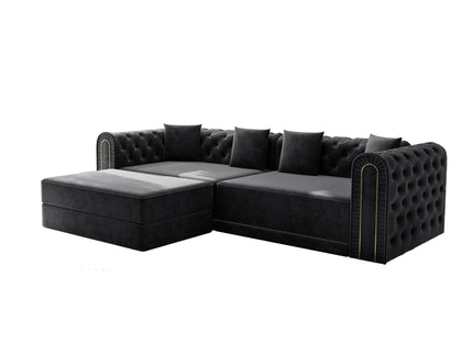 3-In-1 Convertible Sleeper Sofa With Movable Ottoman For Living Room