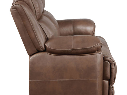 Worthington - Padded Arm Loveseat - Dark Brown