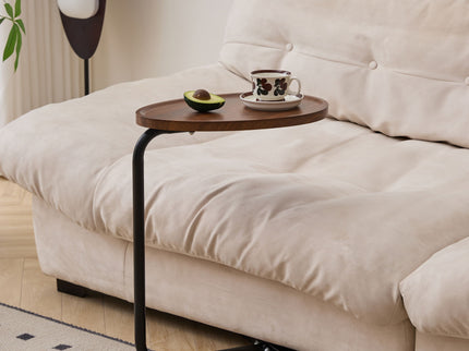 C-Shaped Side Table, Small Sofa Table For Cough, Bedroom