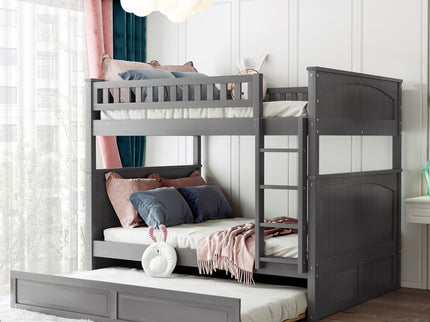 Bunk Bed With Twin Size Trundle, Guardrails