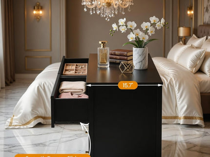 Modern 6 Drawer Fluted Dresser