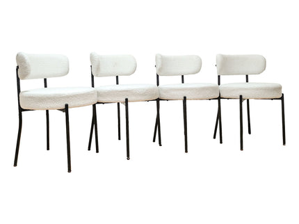 Mid-Century Modern Dining Chair With Curved Backrest