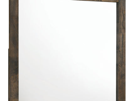 Greely - 5 Piece King Storage Bedroom Set Includes Bed, Nightstand, Dresser, Mirror & Chest - Rustic Brown