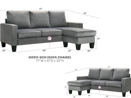 Jessica - Sofa Chaise