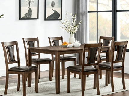 Modern Dining Table Set With Upholstered Chairs
