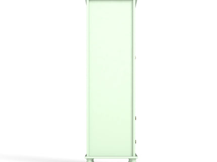 Minimalism Buffet Cabinet With Glass Doors And Double Drawer