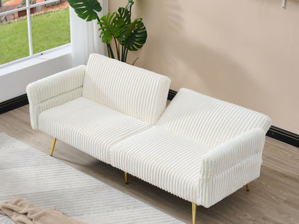 Luxury Foldable Double Sofa Bed With Folding Armrests