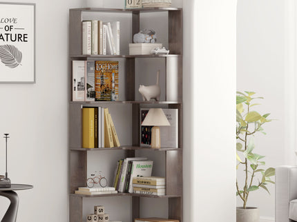 L-Shaped Design Corner Bookshelf