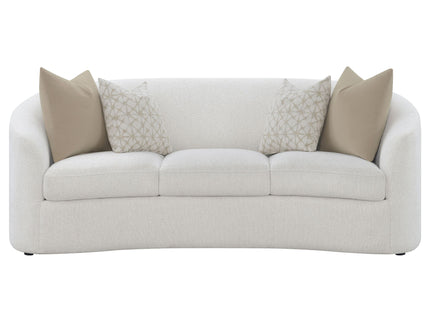 Rory - 2 Piece Sloped Arms Living Room Set - Ivory White