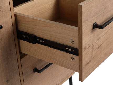 48" Freestanding Bathroom Vanity With Sink, Soft Close Cabinet Doors, 4 Drawers - Imitative Oak