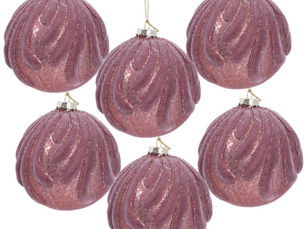 Decorative Hanging Ball Christmas Tree Ornaments For Holiday Party Decorations (Set of 6)