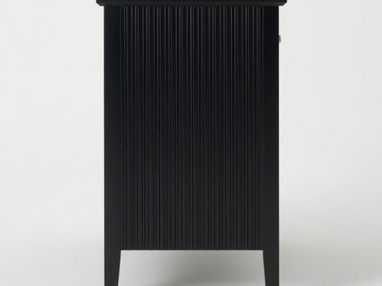 Fluted 3 Drawer Nightstand With Soft Close Slides