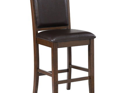 Dewey - Upholstered Counter Chair (Set of 2) - Walnut