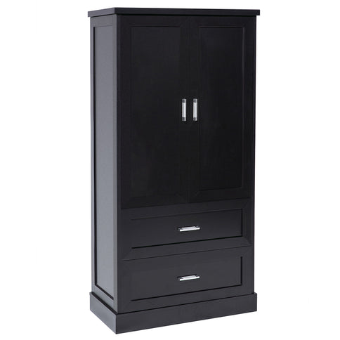 Tall Bathroom Storage Cabinet With 2 Doors And Drawers, Adjustable Shelf