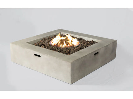 Contemporary Patio Seating Set With Fire Pit