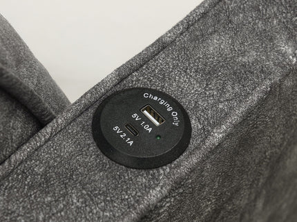 Daybed With Pop Up Trundle And USB Charging Armrest