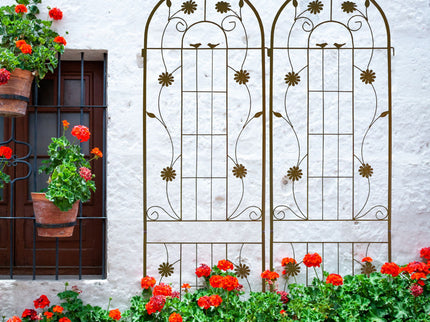 Metal Garden Trellis Rustproof Trellis For Climbing Plant Outdoor Flower Support