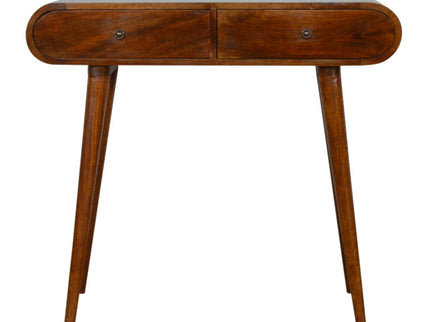 Solid Wood Curved Edge Console Table