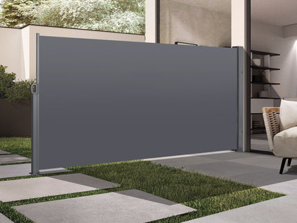Retractable Side Screen Awning, Uv Resistant, Waterproof, Patio Privacy Screen For Garden, Balcony, Courtyard