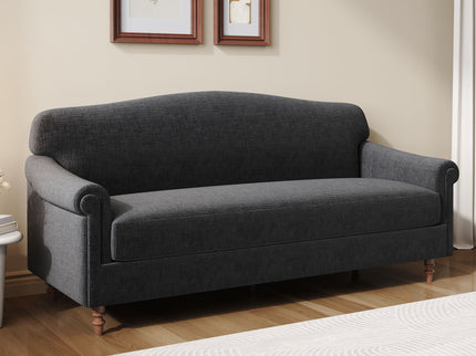 Loveseat Sofa, 2 Seater Couch With Rolled Arms