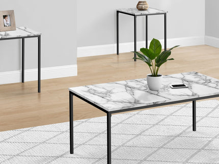 Table Set, Coffee, End, Contemporary, Modern (Set of 3)