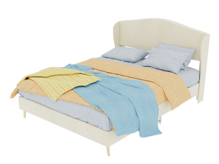 Upholstered Bed, Tufted Headboard, Comfortable Sleep
