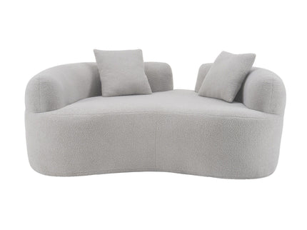 Modern Curved Loveseat
