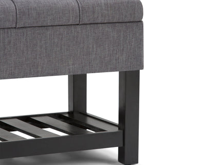 Saxon - Upholstered Transitional Storage Ottoman Bench