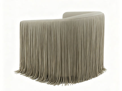 Isle - Swivel Chair With Fringe Accent