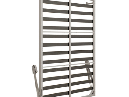 Queen Size Vertical Murphy Wall Cabinet Folding Bed With Automatic Legs - Gray