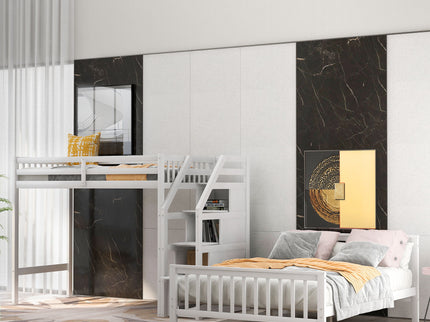 Loft Bed With Staircase And Storage