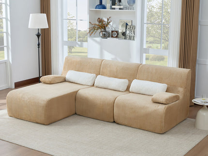 Oversized Sectional Sofa, Living Room Seating With Modular Design