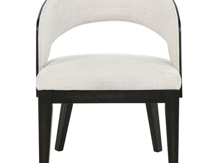Bangor - Upholstered Dining Arm Chair (Set of 2) - Black / Cream