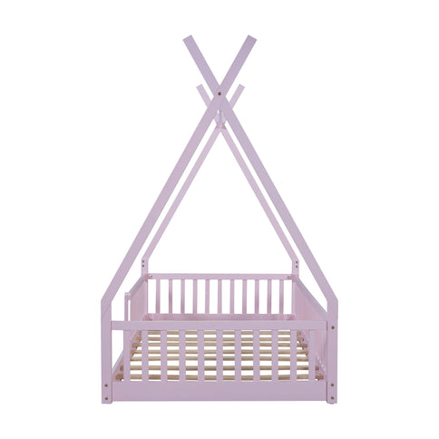 House Shaped Design Bed With Fence