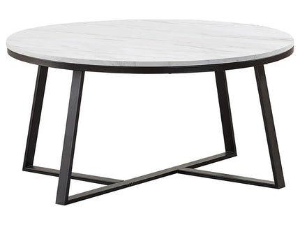 Melisa - 2 Piece Coffee And End Table Set - White Marble