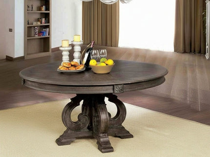 Elegant Dining Set Round Table And Side Chairs
