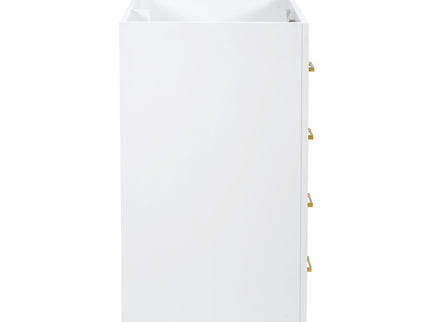 Retro Style Bathroom Vanity With 3 Drawers & Soft-Closing Doors