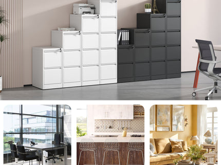 Steel Drawer Vertical File Cabinet With Lock For A4 Legal / Letter Size