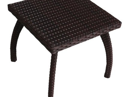 Luminant - Outdoor Side Table With Iron Frame - Brown