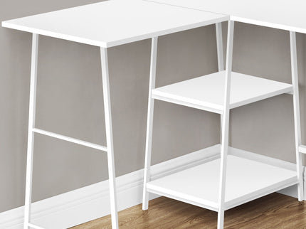 Computer Desk, Home Office, Corner, Storage Shelves, L Shape, Work, Laptop, Contemporary, Modern - Base