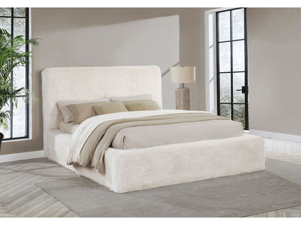 Tall Headboard Panel Bed With Padded Headboard
