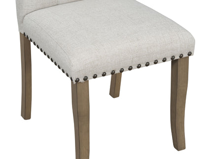 Dining Table Set With 4 Upholstered Chairs And Bench