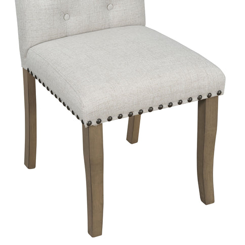 Dining Table Set With 4 Upholstered Chairs And Bench