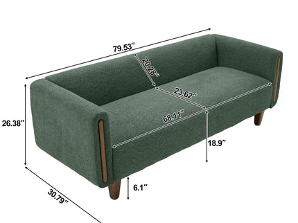 3 Seater Sofa With Armrests For Living Room