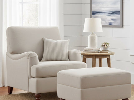 Candor - Chair And Ottoman Set - Beige
