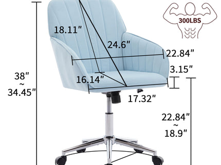Adjustable Ergonomic Office Chair, Swivel Backrest Seat