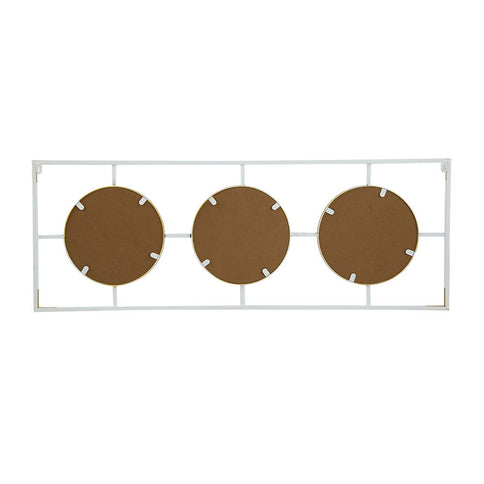 3 Mirror Piece Wall Mirror InRectangular Frame, Home Wall Decor For Bedroom Living Room