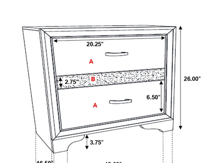 Corbin - Glittering Bedroom Set