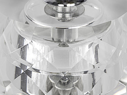 Diamond - Torch Contemporary Crystal Table Lamp (Set of 2) - Clear / Off White / Polished Nickel