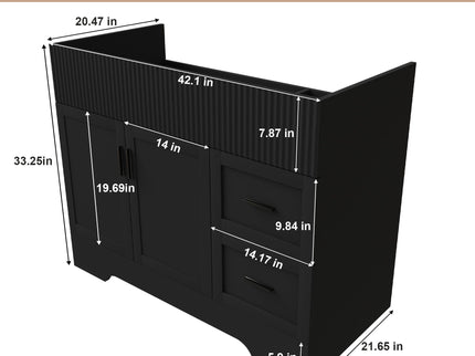 Modern Bathroom Vanity With 2 Drawers